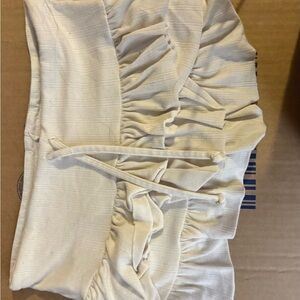 Cream Ruffled Skirt